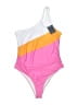 Unbranded Color Block Pink One Piece Swimsuit Size XL - photo 1