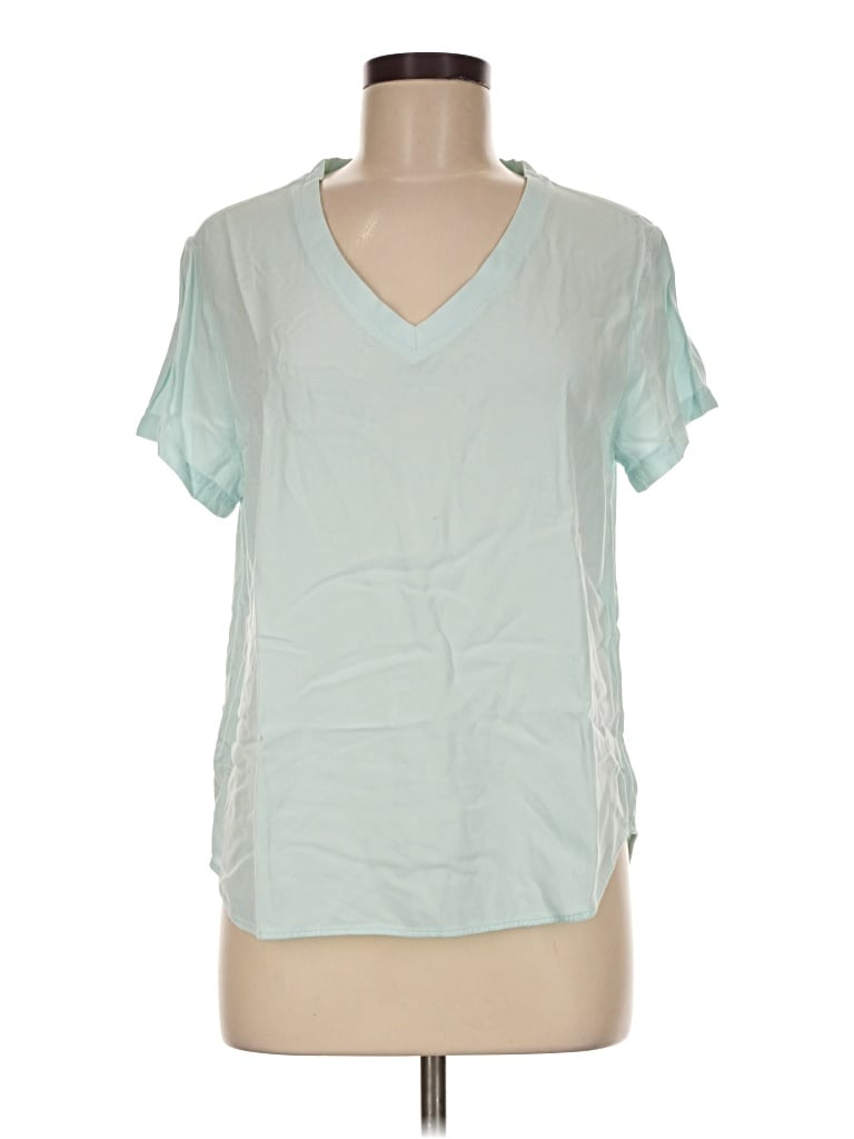 Pre-owned Bella Dahl Short Sleeve T-shirt In Teal