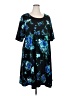 Avenue Print Blue Casual Dress Size 26 - 28 Plus - photo 1