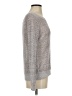 guinevere Metallic Silver Pullover Sweater Size S - photo 4