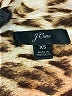 J.Crew 100% Polyester Animal Print Brown Long Sleeve Blouse Size XS - photo 7