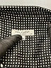 Equipment 100% Polyester Houndstooth Black Long Sleeve Blouse Size L - photo 7