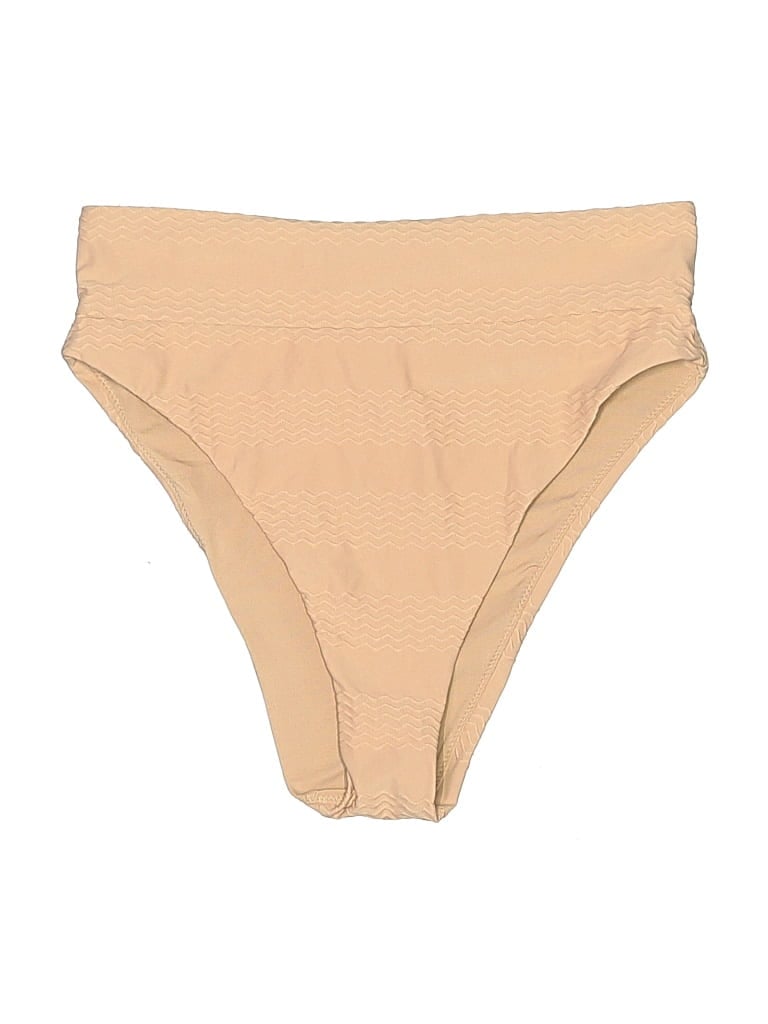 Pre-owned Aerie Swimsuit Bottoms In Tan