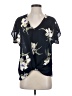 West Kei 100% Polyester Blue Short Sleeve Blouse Size S - photo 1