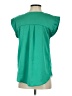 Ann Taylor LOFT 100% Polyester Green Short Sleeve Blouse Size XS - photo 2