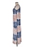 Shein Tie-dye Blue Casual Dress Size 6 - photo 5