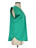 Ann Taylor LOFT 100% Polyester Green Short Sleeve Blouse Size XS - photo 4