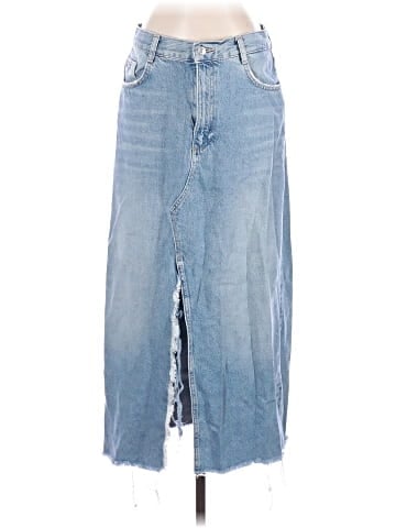 Zara Denim Skirt (view 1)