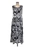 One World Paisley Gray Casual Dress Size M - photo 1