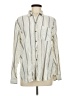 Universal Thread Stripes Ivory Long Sleeve Button-Down Shirt Size M - photo 1