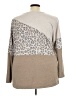 Cato Animal Print Tan Pullover Sweater Size 22 - photo 2