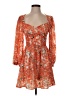 All About May 100% Polyester Orange Cocktail Dress Size 4 - photo 1