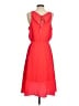 Athleta 100% Polyester Solid Red Casual Dress Size S - photo 2