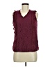 Unbranded Burgundy Sleeveless Blouse Size M - photo 1