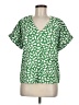 MELLODAY Green Short Sleeve Blouse Size M - photo 1