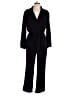 Fraiche by J 100% Polyester Solid Black Jumpsuit Size L - photo 1
