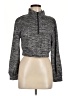 Feathers Metallic Gray Turtleneck Sweater Size M - photo 1