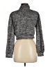Feathers Metallic Gray Turtleneck Sweater Size M - photo 2