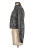 Feathers Metallic Gray Turtleneck Sweater Size M - photo 5
