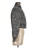 Feathers Metallic Gray Turtleneck Sweater Size M - photo 4