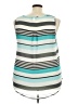 Torrid 100% Polyester Teal Sleeveless Blouse Size 4X Plus (4) - photo 2