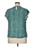 Artesia 100% Rayon Teal Short Sleeve Blouse Size XL - photo 2