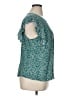 Artesia 100% Rayon Teal Short Sleeve Blouse Size XL - photo 4