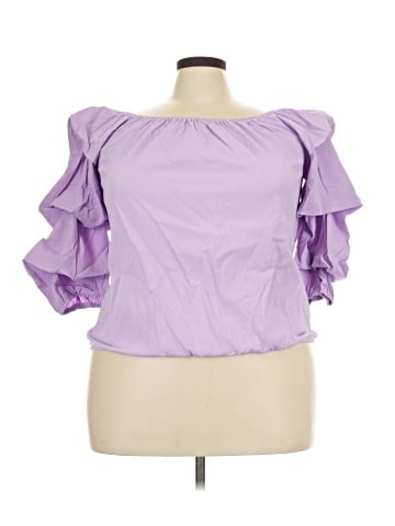 Meet.Curve 3/4 Sleeve Blouse (view 1)