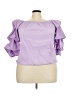 Meet.Curve Purple 3/4 Sleeve Blouse Size 3X - photo 1