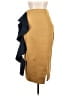 Assorted Brands Color Block Tan Gold Casual Skirt Size Lg Petite - photo 1