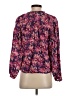 Pilcro Floral Purple Long Sleeve Blouse Size S - photo 2
