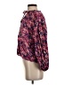 Pilcro Floral Purple Long Sleeve Blouse Size S - photo 5