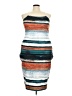 Unbranded Stripes Teal Cocktail Dress Size 4X - photo 1