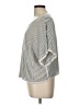 Eileen Fisher Silver Short Sleeve Blouse Size L - photo 5