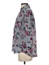 Iz Byer 100% Polyester Floral Gray 3/4 Sleeve Blouse Size S - photo 5