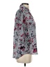Iz Byer 100% Polyester Floral Gray 3/4 Sleeve Blouse Size S - photo 4