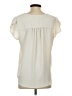 Ann Taylor LOFT 100% Polyester Ivory Short Sleeve Henley Size S - photo 2