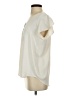 Ann Taylor LOFT 100% Polyester Ivory Short Sleeve Henley Size S - photo 5