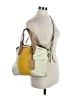 Oryany Color Block Gray Yellow Satchel One size - photo 2