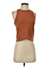 Hem & Thread Brown Sleeveless Top Size S - photo 1