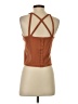 Hem & Thread Brown Sleeveless Top Size S - photo 2