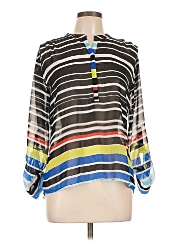 a.n.a. A New Approach 3/4 Sleeve Blouse (view 1)