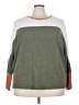 Lovely Melody Color Block Green Pullover Sweater Size 3X (estimated) - photo 1