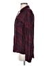 Tinsel 100% Rayon Plaid Burgundy Long Sleeve Blouse Size S - photo 5