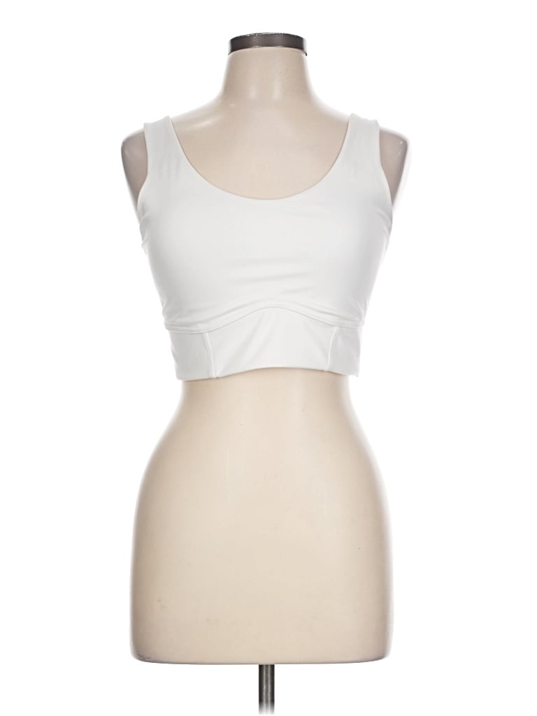 Pre-owned All In Motion Tank Top Ivory Strapless Neckline Tops