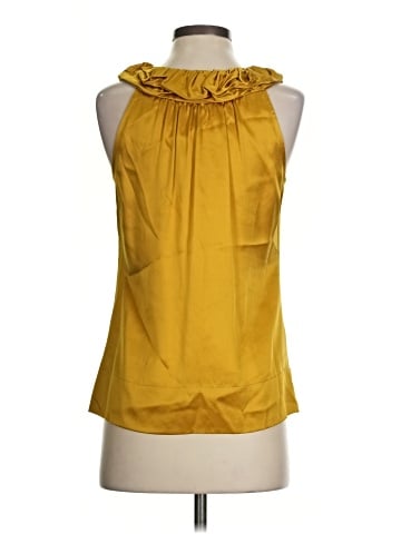 BCBGMAXAZRIA Sleeveless Silk Top (view 2)