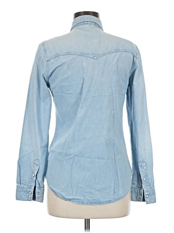 Topshop Long Sleeve Button-Down Shirt (view 2)