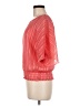 BCX 100% Polyester Orange Pink Short Sleeve Blouse Size M - photo 5