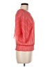 BCX 100% Polyester Orange Pink Short Sleeve Blouse Size M - photo 4