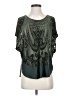 Ecote Green Short Sleeve Blouse Size XS - photo 1